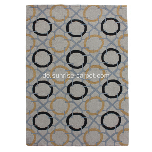 Handgehaktes Garn / gefärbtes Garn mit Design Teppich